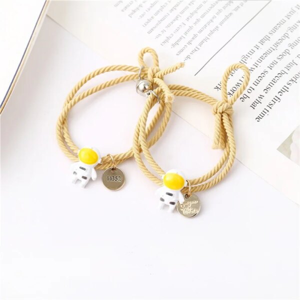 74099-a6f28f.jpg Bracelet de couple Pinky Promise pour femme, perle de coeur Shoous, bracelet tressé