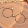 Bracelet amitié Punk en Argent pour Meilleur Ami, pour Femme et Homme