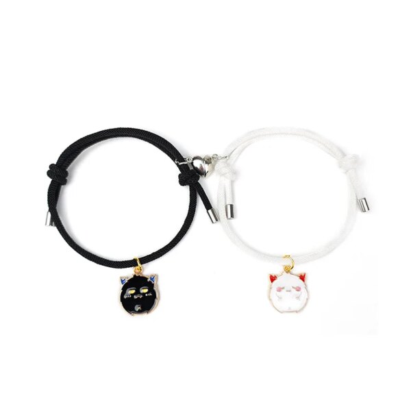 Bracelet amitié magnétiques de Couple romantiques en forme de cœur pour femmes