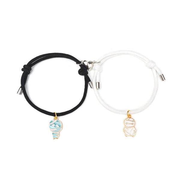 Bracelet amitié magnétiques de Couple romantiques en forme de cœur pour femmes