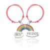 Bracelet amitié arc-en-ciel réglable pour hommes et femmes, bijoux de couple