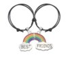 Bracelet amitié arc-en-ciel réglable pour hommes et femmes, bijoux de couple