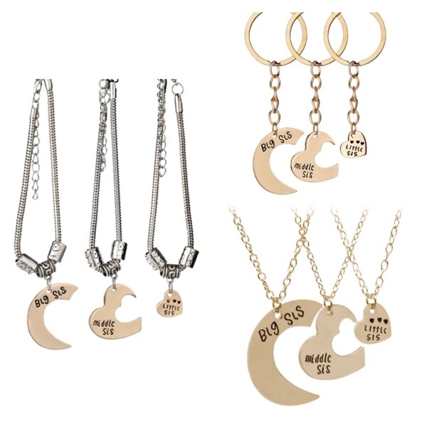 Bracelet amitié 3 Pcs/ensemble Grande Soeur Petite Soeur Bracelet Pour Femmes