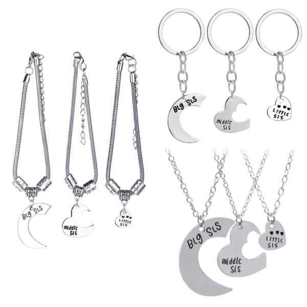 74344-c6474d.jpg Bracelet amitié 3 Pcs/ensemble Grande Soeur Petite Soeur Bracelet Pour Femmes