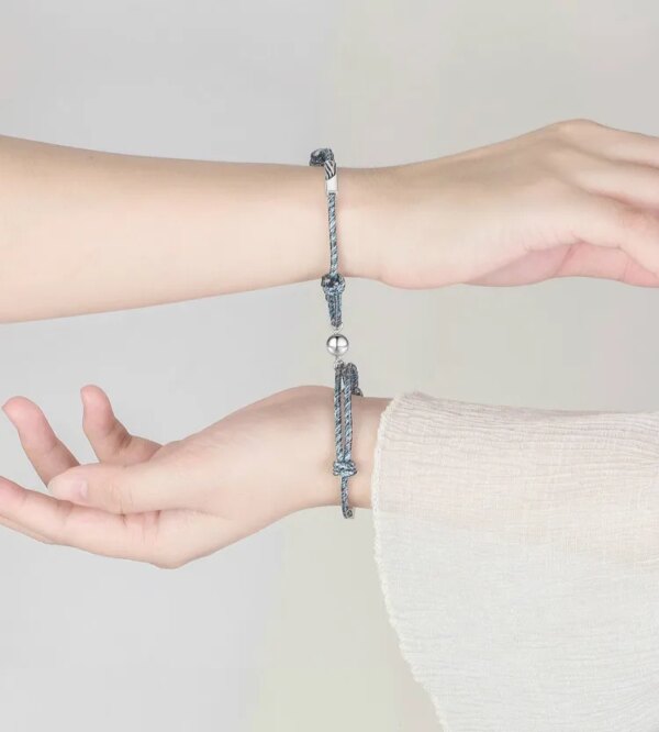 Bracelet amitié magnétique de couple pour hommes et femmes, charme de personnalité créative