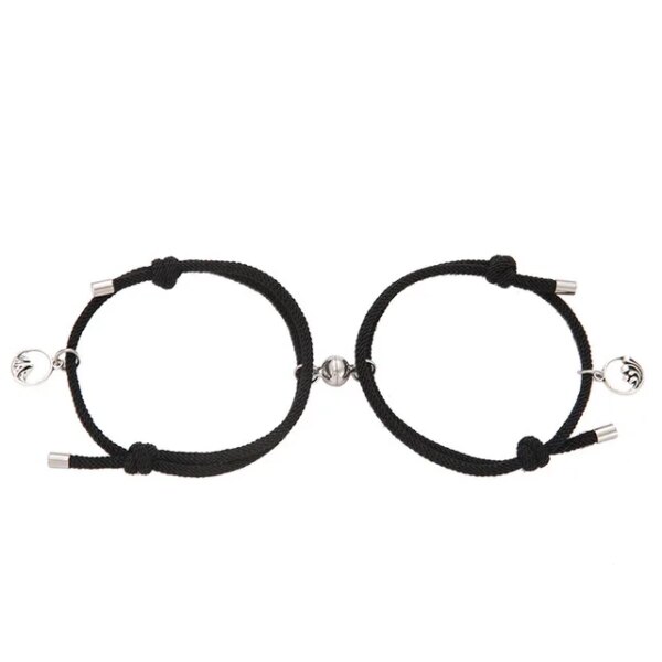 Bracelet amitié magnétique de couple pour hommes et femmes, charme de personnalité créative