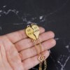 Bracelet amitié chaîne en forme de coeur pour femmes et filles, meilleurs amis