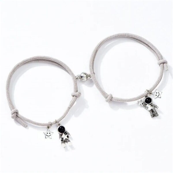 Bracelet amitié magnétique de couple pour hommes et femmes, charme de personnalité créative