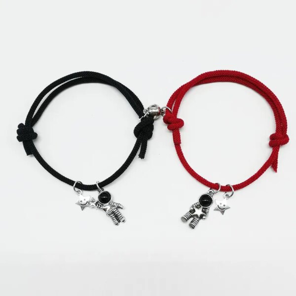 Bracelet amitié magnétique de couple pour hommes et femmes, charme de personnalité créative