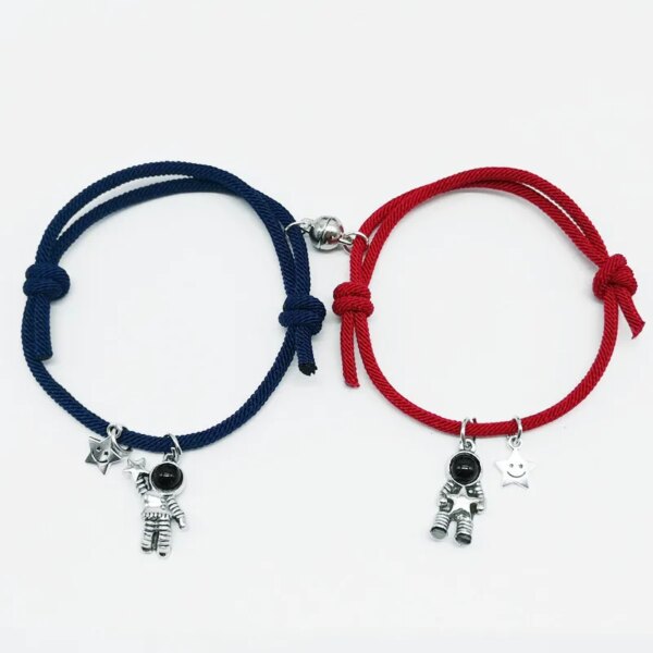 Bracelet amitié magnétique de couple pour hommes et femmes, charme de personnalité créative