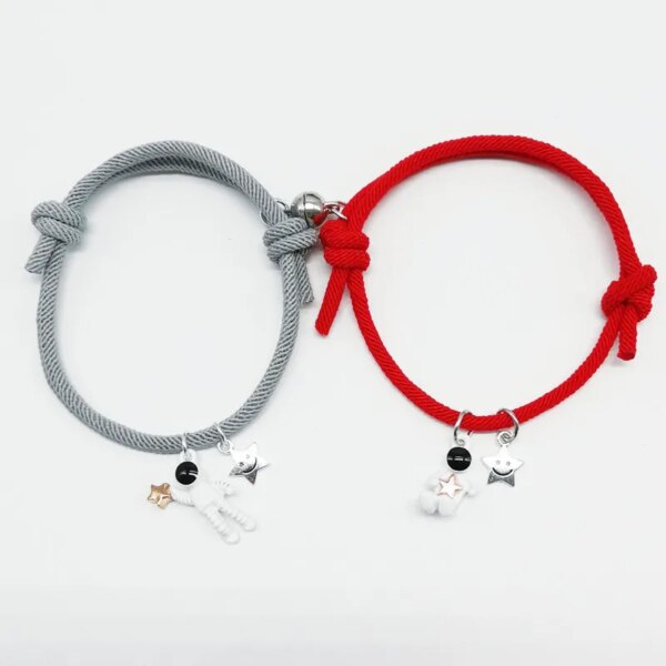 Bracelet amitié magnétique de couple pour hommes et femmes, charme de personnalité créative