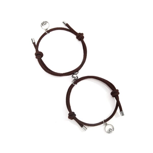 Bracelet amitié magnétique de couple pour hommes et femmes, charme de personnalité créative