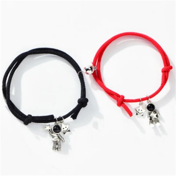 Bracelet amitié magnétique de couple pour hommes et femmes, charme de personnalité créative