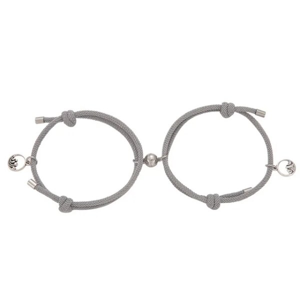 Bracelet amitié magnétique de couple pour hommes et femmes, charme de personnalité créative