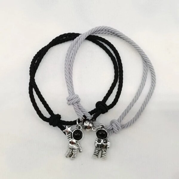 Bracelet amitié magnétique de couple pour hommes et femmes, charme de personnalité créative