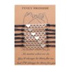 Bracelet amitié longue Distance pour filles et femmes, tissé, assorti, en forme de cœur