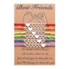 Bracelet amitié longue Distance pour filles et femmes, tissé, assorti, en forme de cœur
