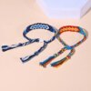 Bracelet amitié à pampilles bohème pour femme, ULen coton, tissage fait à la main