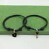 Bracelet amitié de Couple Romantiques en Forme de Cœur, Pendentif Clé, Corée, Rose, Noir