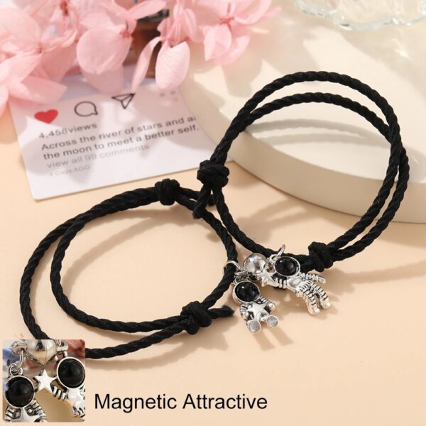 74741-0e4e11.jpg Bracelet amitié Amour coeur Couple Bracelet pour amoureux femmes hommes fabriqué à la main réglable