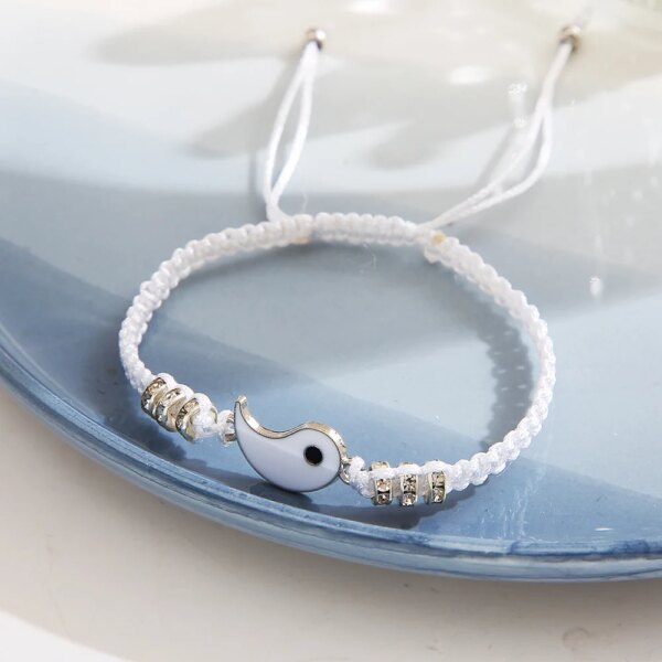 Bracelet amitié Amour coeur Couple Bracelet pour amoureux femmes hommes fabriqué à la main réglable