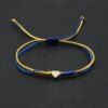 Bracelet amitié stressés réglables pour hommes et femmes, bracelet à breloques en forme de cœur d'amour