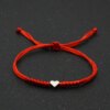 Bracelet amitié stressés réglables pour hommes et femmes, bracelet à breloques en forme de cœur d'amour