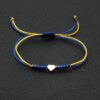 Bracelet amitié stressés réglables pour hommes et femmes, bracelet à breloques en forme de cœur d'amour