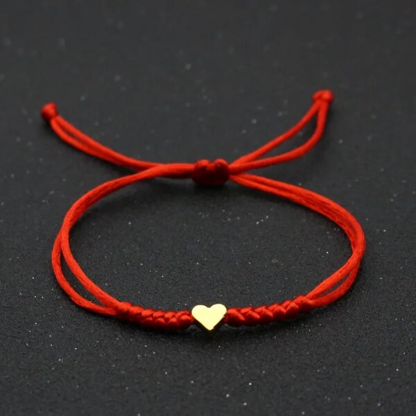 74790-abf169.jpg Bracelet amitié stressés réglables pour hommes et femmes, bracelet à breloques en forme de cœur d'amour