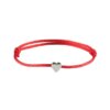 Bracelet amitié stressés réglables pour hommes et femmes, bracelet à breloques en forme de cœur d'amour