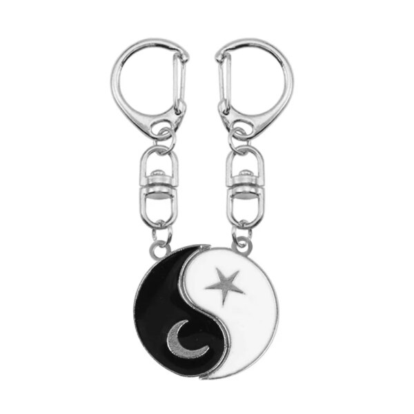 74843-461833.jpg Collier Yin et Yang en alliage à deux pétales de poisson, pendentif de Couple, accessoires de bijoux à la mode, cadeau d'anniversaire, offre spéciale