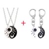 Collier Yin et Yang en alliage à deux pétales de poisson, pendentif de Couple, accessoires de bijoux à la mode, cadeau d'anniversaire, offre spéciale