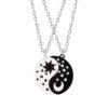 74866-2b7621.jpg Collier Yin et Yang en alliage à deux pétales de poisson, pendentif de Couple, accessoires de bijoux à la mode, cadeau d'anniversaire, offre spéciale