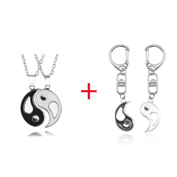 74867-645771.jpg Collier Yin et Yang en alliage à deux pétales de poisson, pendentif de Couple, accessoires de bijoux à la mode, cadeau d'anniversaire, offre spéciale