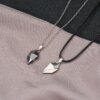 74918-d8cf8b.jpg Collier de couple coeur magnétique pour femme, pull du jour de Léon JOFor, meilleur ami, amoureux, cadeau de fête de mariage, bijoux, 2 pièces