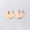Semit123-Collier pendentif coeur brisé en acier inoxydable pour couple, breloques de bracelet, bijoux de mode, Pmotfor, exécutif, en vrac, ensemble de 2 pièces