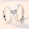 Ensemble de matiques de couple Love Coussins Zunderes, amoureux, patients, fiançailles de mariage, cadeau de bijoux de jour de Léon, mode, nouveau, 2 pièces