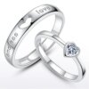 2 anneaux de luxe en Zircon pour femmes et hommes, amour sans fin, bague de fiançailles, charme, bijoux de saint-valentin