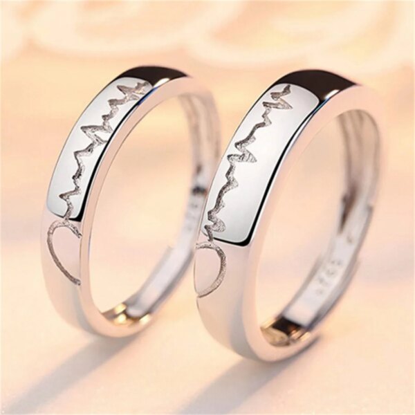 2 anneaux de luxe en Zircon pour femmes et hommes, amour sans fin, bague de fiançailles, charme, bijoux de saint-valentin
