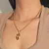 Colliers pendentif coeur anatomique pour hommes et femmes, acier inoxydable, bijoux de couple, cadeau de puzzle, hip hop punk, présidence