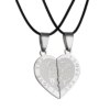 75282-2f9317.jpg Collier avec pendentif en forme de Puzzle pour homme et femme, bijou de Couple en acier inoxydable, nouvelle mode, cadeau d'amitié, 1 paire
