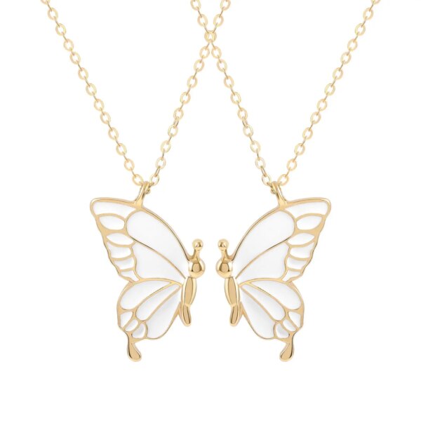 Collier romantique en forme de cœur pour femme, pendentif clé en cristal, bijoux d'amour, mode puzzle, couples