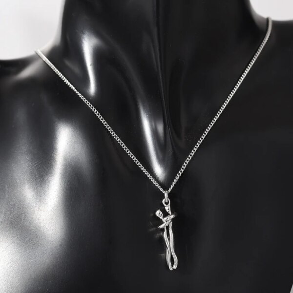 75352-293385.jpg Collier à breloques pour Couple, pendentif pour amoureux ensemble pour toujours, placage en métal, Style amour, bijoux cadeau pour femme et maman