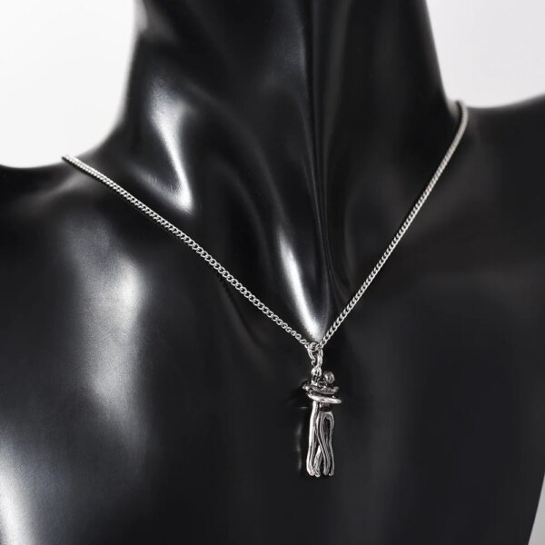 75352-a1e207.jpg Collier à breloques pour Couple, pendentif pour amoureux ensemble pour toujours, placage en métal, Style amour, bijoux cadeau pour femme et maman