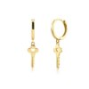boucle d oreille chaine – bijoux de luxe en argent Sterling 925 pour femmes, porte-clés, chaîne croisée