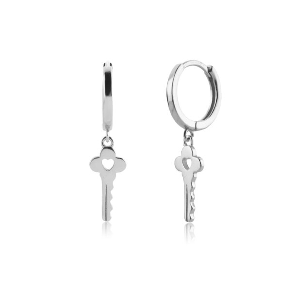 boucle d oreille chaine – bijoux de luxe en argent Sterling 925 pour femmes, porte-clés, chaîne croisée