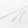 boucle d oreille chaine pendantes en argent Sterling 925 véritable, minimaliste, longue chaîne à pampilles