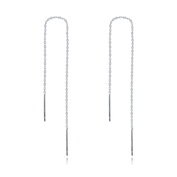 boucle d oreille chaine longues en argent Sterling 925 pour femmes, plusieurs styles