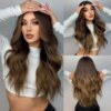 perruque cheveux naturels Ombre Couleur Synthétique