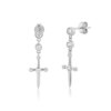 75582-698dcf.jpg boucle d oreille chaine – bijoux de luxe en argent Sterling 925 pour femmes, porte-clés, chaîne croisée